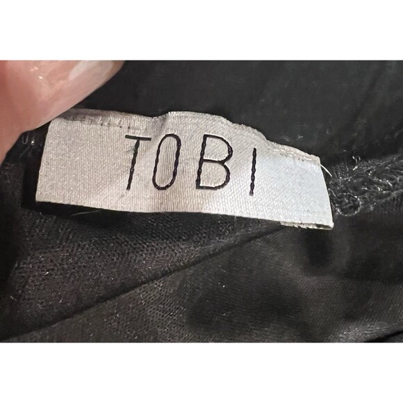 TOBI NO PROBLEM RIBBED CUTOUT MAXI DRESS - BLACK- Size Small - Picture 7 of 9